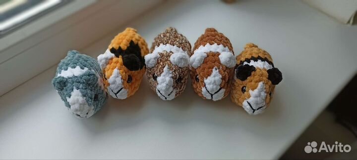 Игрушка морская свинка. вязаная морская свинка