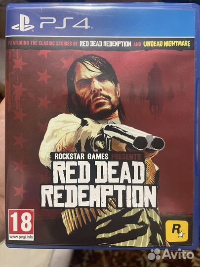 Диск red dead redemption ps4