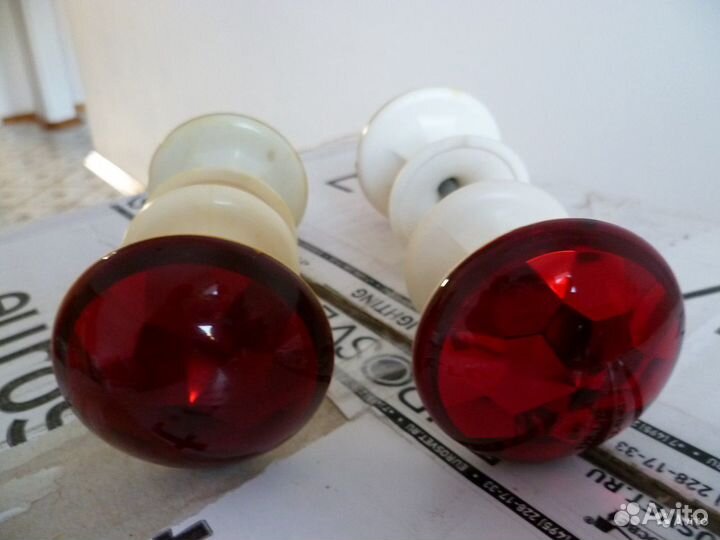 Личинка к замку.Ручки рубин, металл,новые