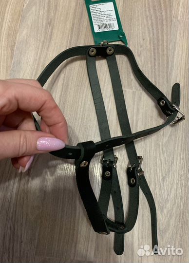 Шлейка кожа для собаки Аркон