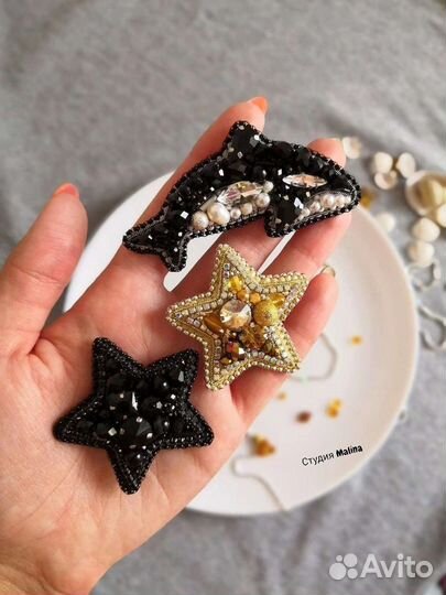 Брошь ручной работы