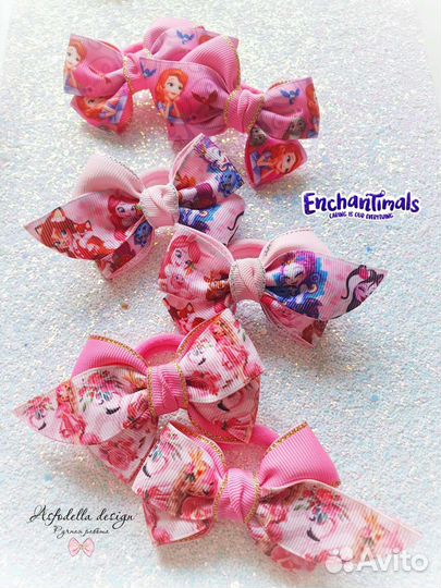Бантики для волос девочкам ручной работы