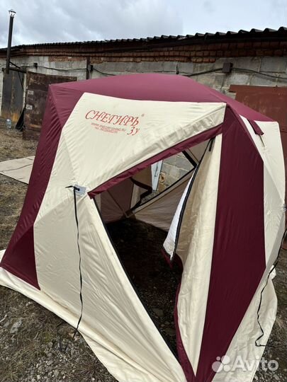 Палатка для зимней рыбалки трехслойная