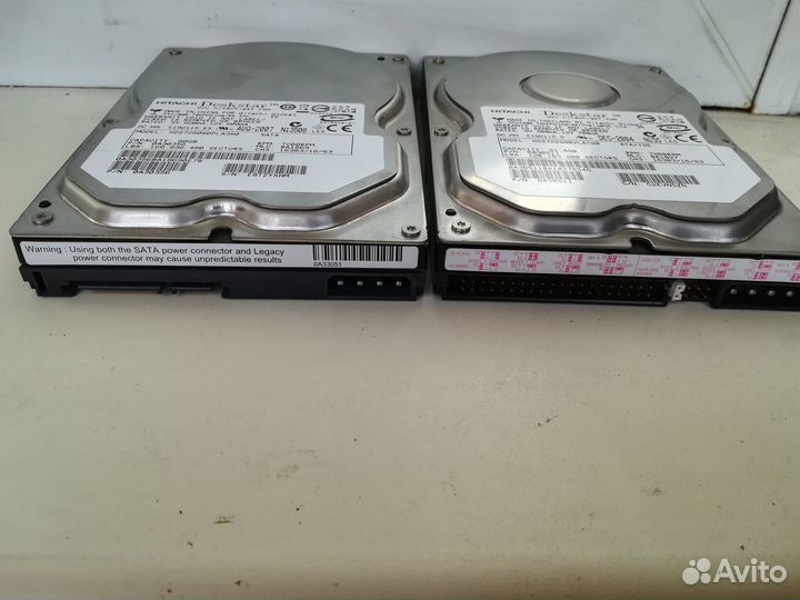 HDD Hitachi 80 Gb подключение SATA