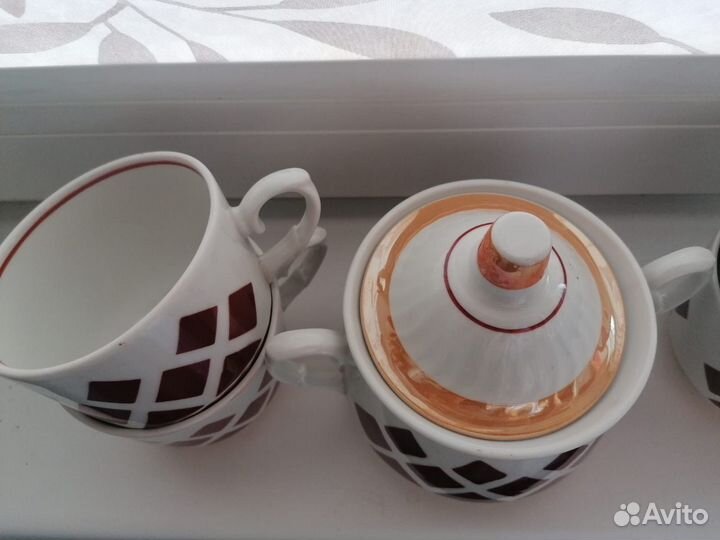 Сервиз чайный/кофейный/чайник/вазочки