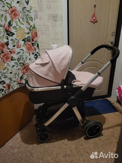 Прогулочная коляска бу 2в1,люлька до года