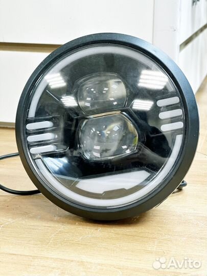 Фара передняя большая круглая Turbo на электровелосипед