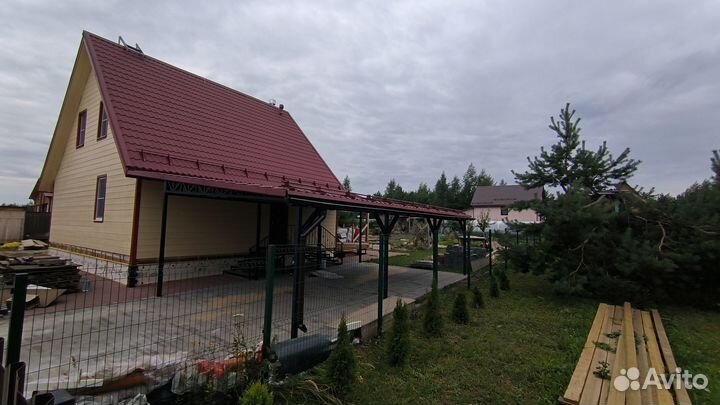 Навес, ворота, заборы, металлоконструкции