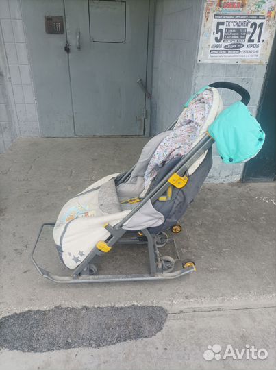 Детские санки коляска бу