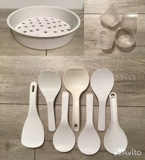 Пароварка, лопатки, чашки для мультиварки