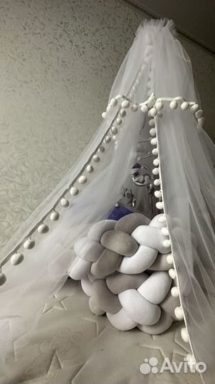 Балдахин с держателем, мобиль, бортики