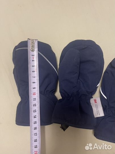 Непромокаемые варежки H&M для двойни 1-2 года