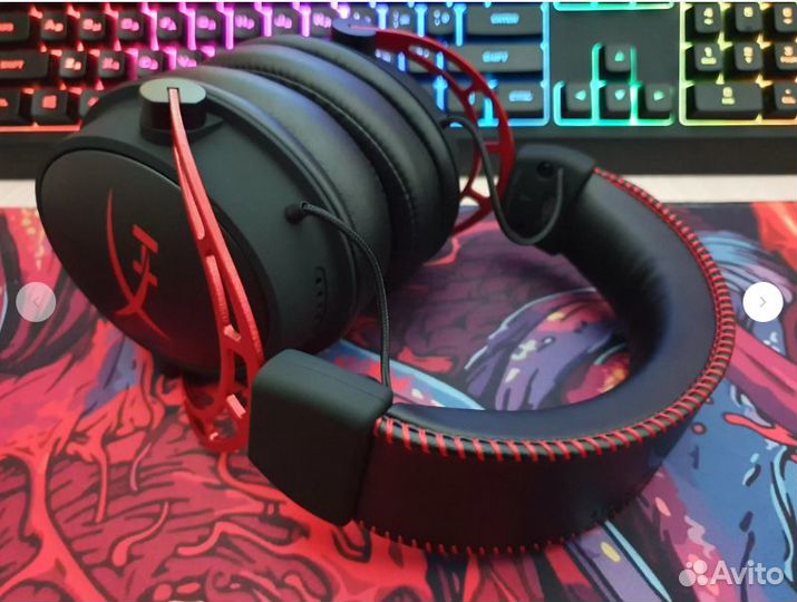 Игровые наушники HyperX Cloud Alpha Red/Black