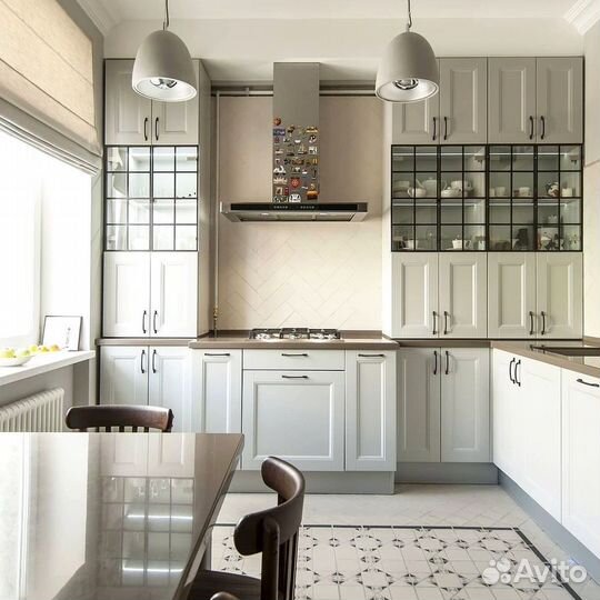 Кухня угловая на заказ.мдф фасады