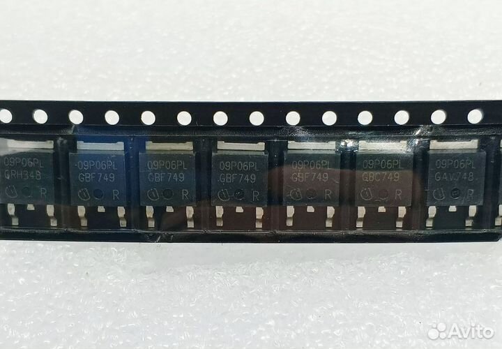 09P06PL Infineon TO-252. Транзистор 60V 9.7А 42W