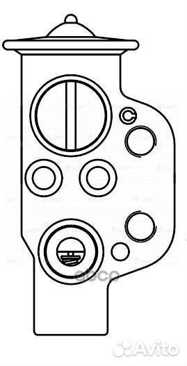 Клапан расш. кондиционера VW polo SED. (11) /SK