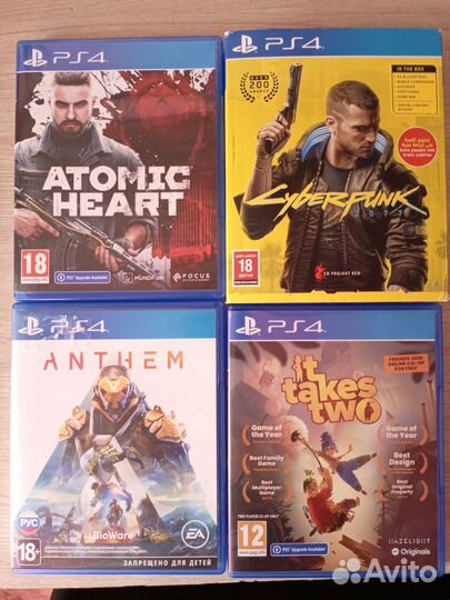 Продам 4 игры на PS4