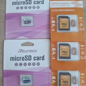 Карты памяти microsd разные 32gb / 64gb. Новые