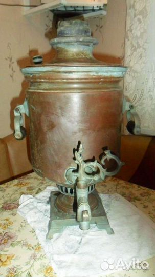 Самовар-банка Свадебный дровяной угольный