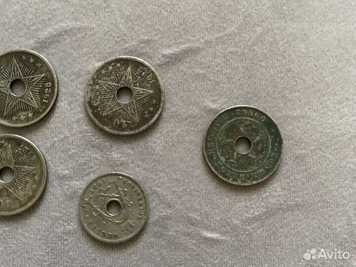 Монеты конго бельгия