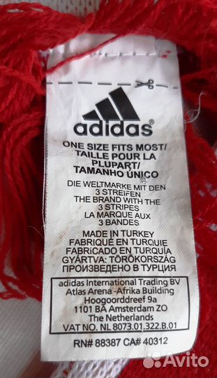 Шарф фк Бавария, сезон 2009/10, оф.мерч, адидас