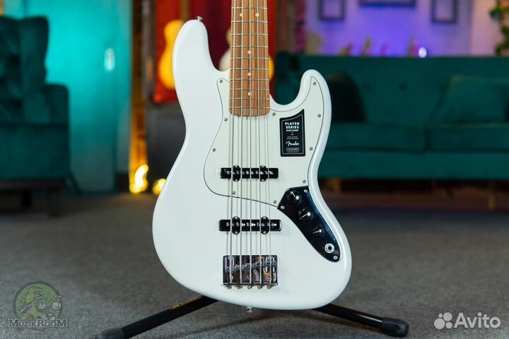 Fender Player Jazz Bass V PF Polar White