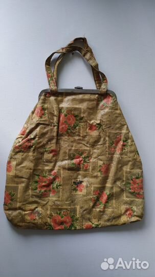 Сумка женская Ридикюль СССР с цветами винтаж