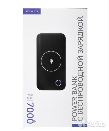 Внешняя Батарея с Беспроводной Зарядкой 7000mAh