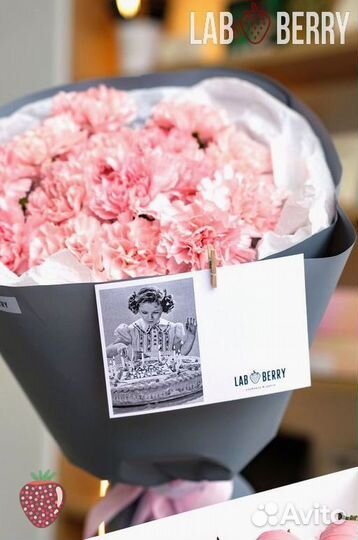 Съедобные букеты, клубника в шоколаде