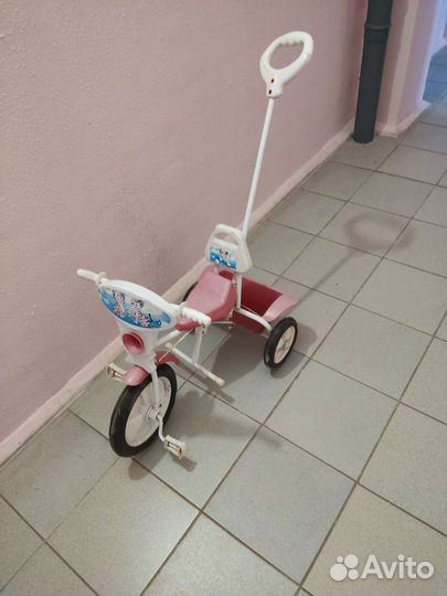 Велосипед детский с ручкой