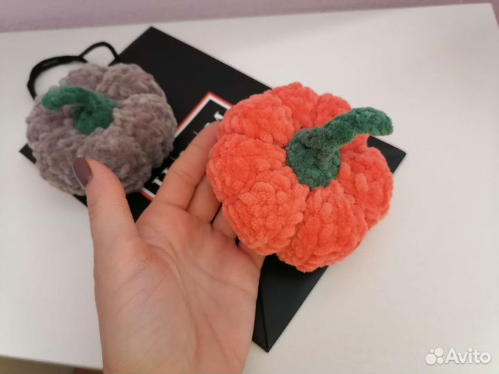 Плюшевая мягкая игрушка тыква