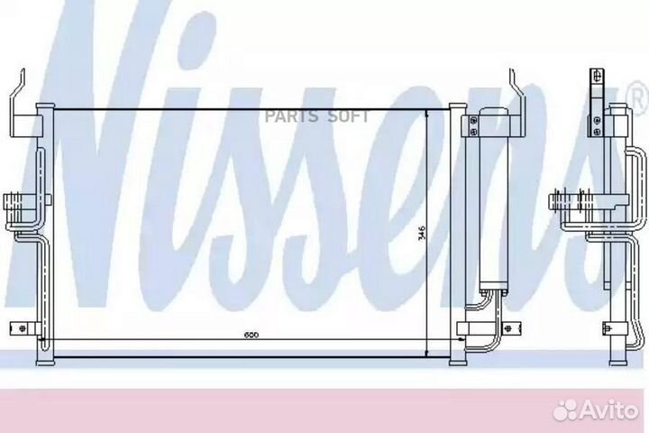 Радиатор кондиционера hyundai coupe (2002) 2.0