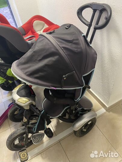 Велосипед коляска с ручкой