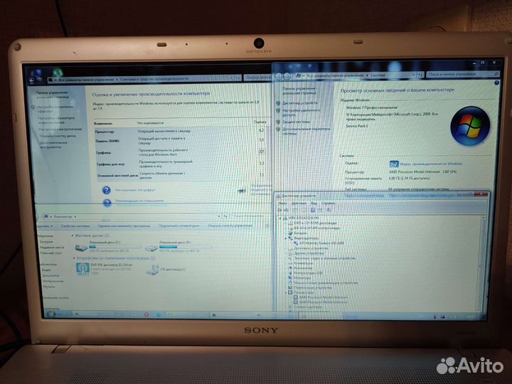 Sony Vaio, ssd 1Tb, процессор 2,6 GHz