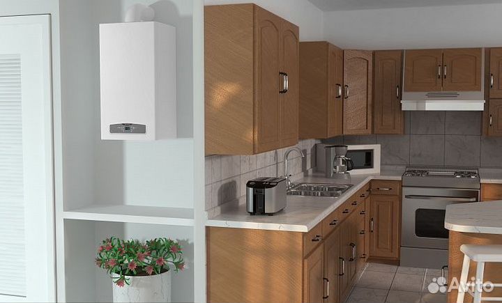 Котел настенный 2-х контур. Ariston Cares 24 атмо