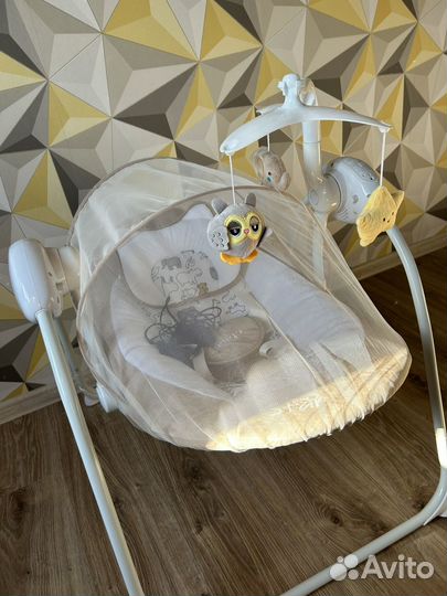 Электрокачели для новорожденных Indigo star