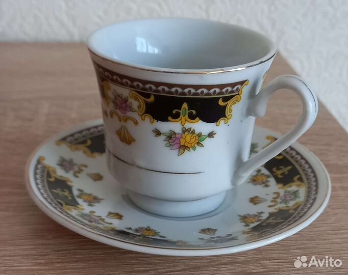 Кофейный сервиз. Набор посуды. Фарфор