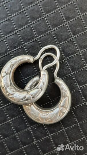 Серьги Калачи СССР 925 вес 5 гр