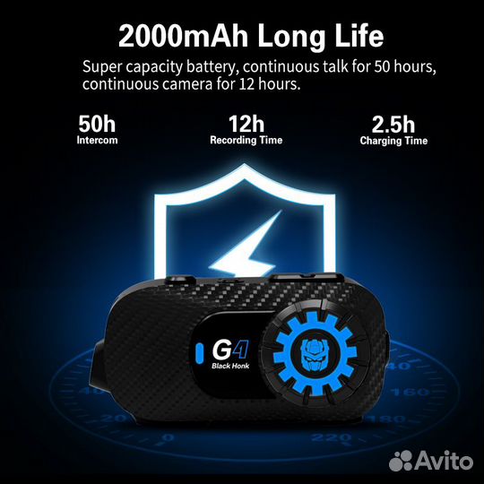 Гарнитура видеорегистратор 1080 для мото шлема