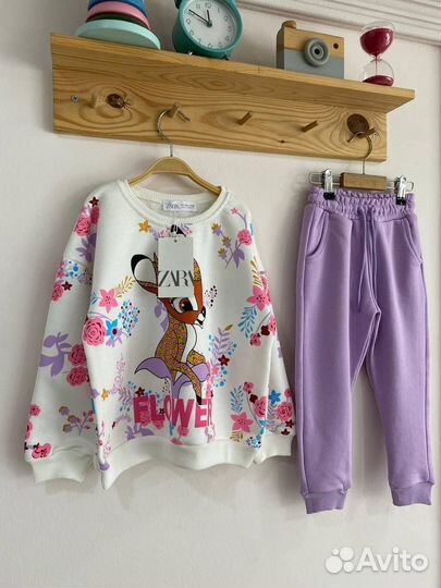 Новый детский костюм для девочки 104 110 116 134