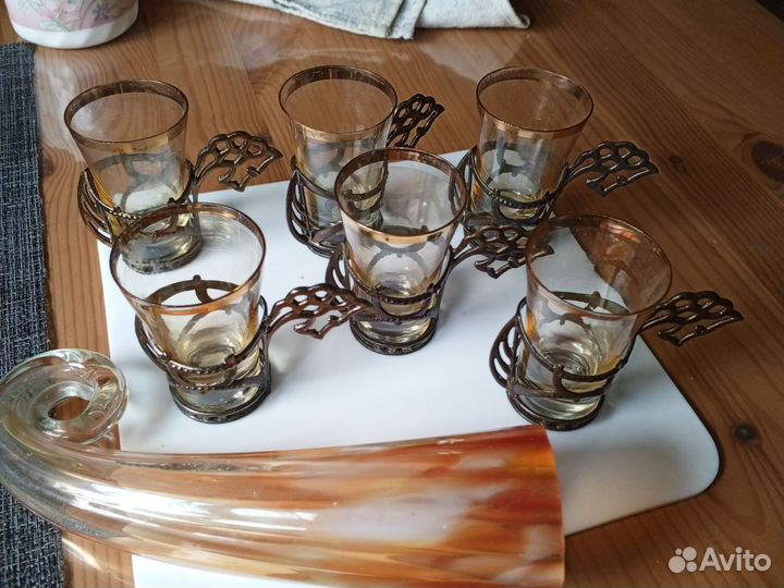 Рюмки СССР цветное подрюмочник