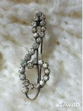 Винтажные броши серебро 875