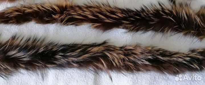 Меховой воротник енот