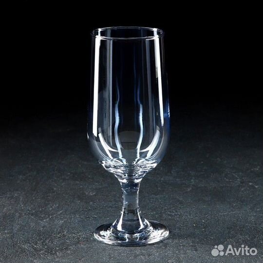 Бокал стеклянный «Бонитас», 400 мл, с гальваническ