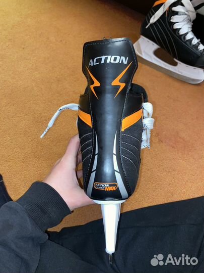 Коньки хоккейные 39 размер б/у