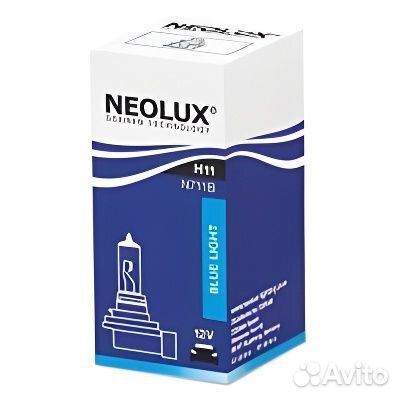 Лампа H11 12V-55W (PGJ19-2) blue (коробка 1шт.)