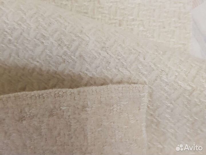 Ткань шерсть шанель из 70-х. Молочного цвета