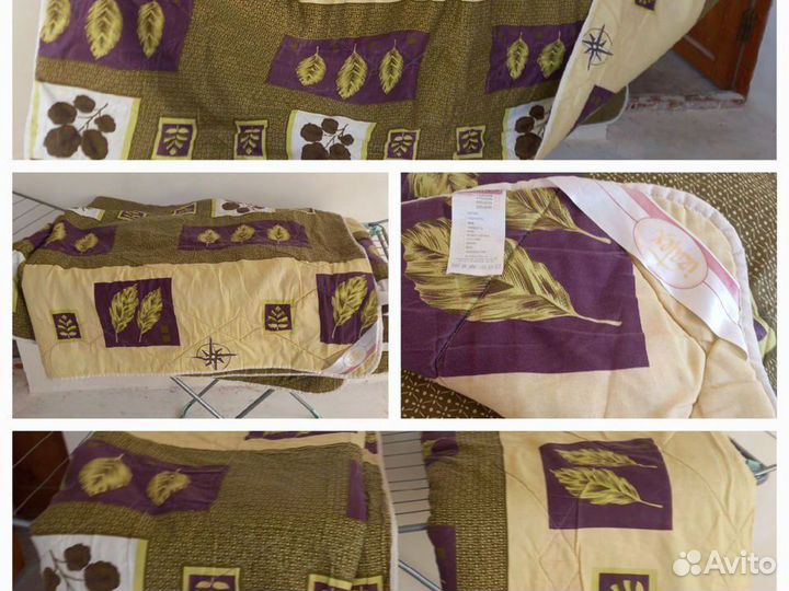 2 Одеяло 2х спальн синтепон 2х стор бу торг стёган