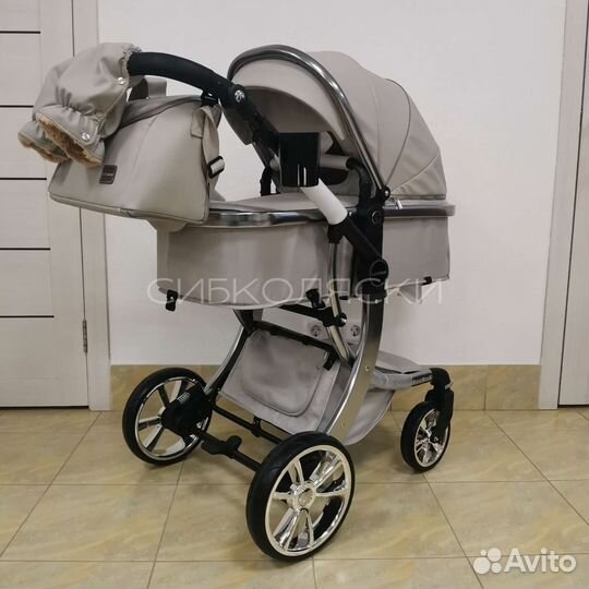 Коляска трансформер luxmom 608 2в1 и 3в1 экокожа