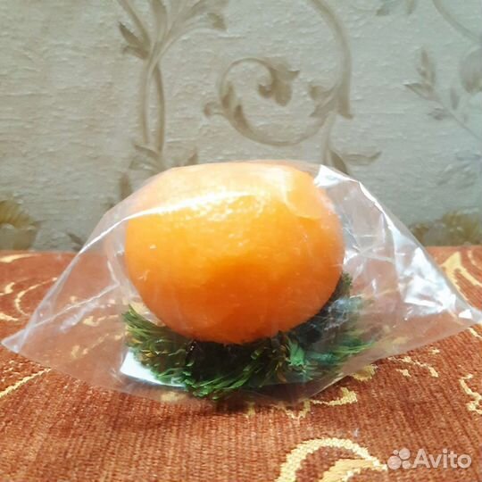 Новогодняя свеча мандарин